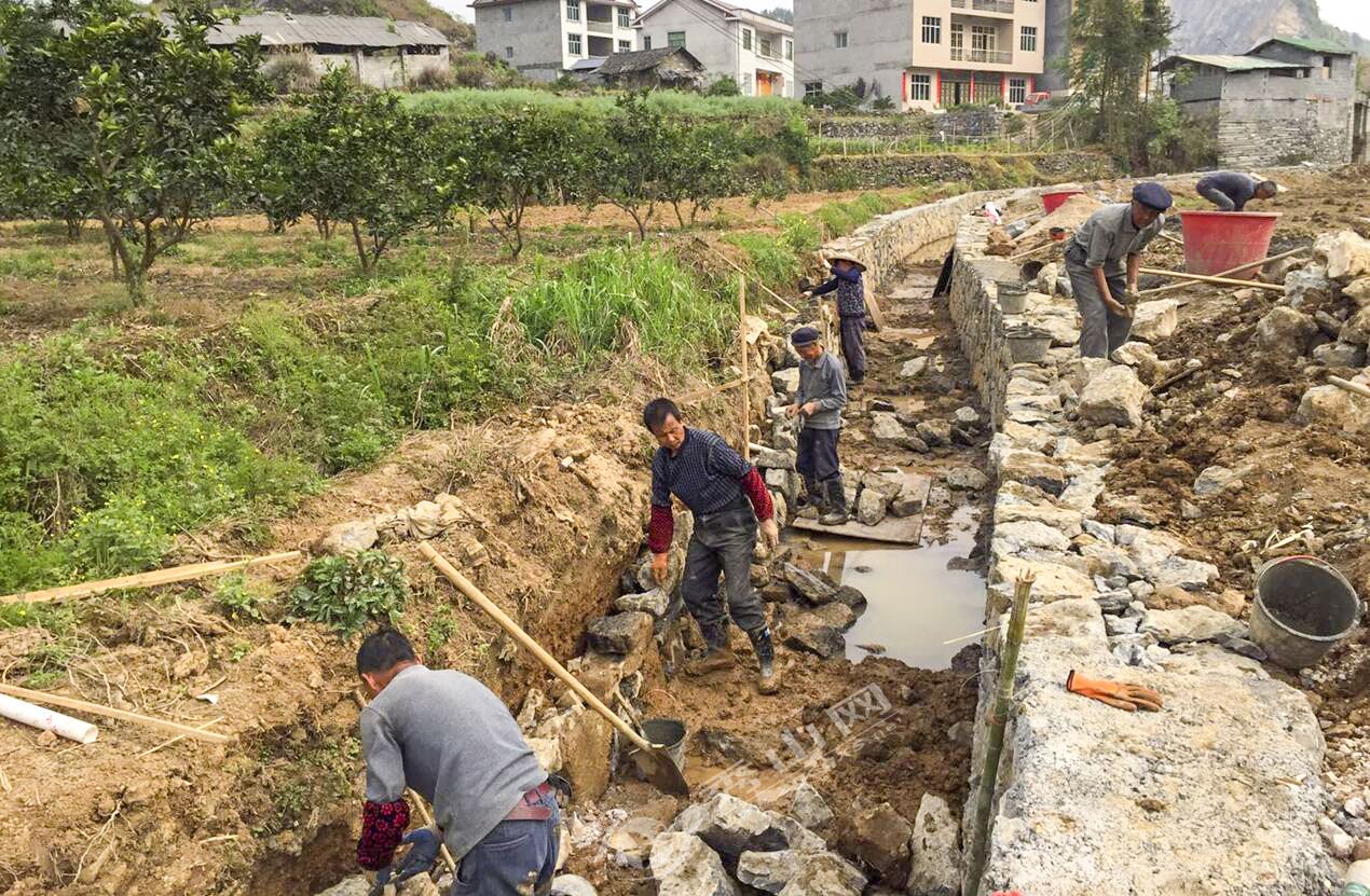 洪安修水渠夯实农业基础 助力乡村振兴-秀山网